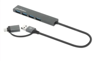 USB-C/USB-A HUB 4port Manhattan 181006 4xUSB-A 3.2/5Gbps/Crni