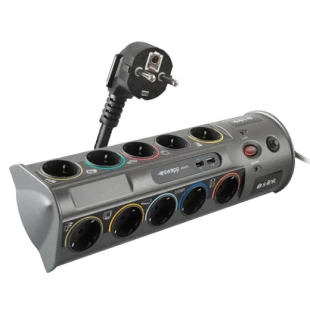 Kabl surge S-Link PRZ01 10xšuko/2xUSB/3m