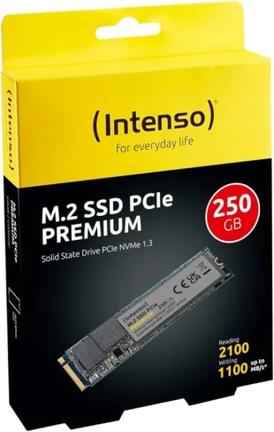 SSD M.2 NVMe Intenso Gen.3x4 250GB 3835440 Read 2100MBs/Write 1100MBs