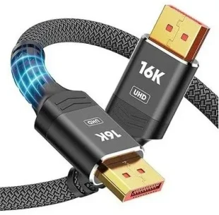 E-Green Kabl DisplayPort 2.1 M/M 16K/80Hz 2m, crni