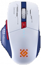 Bežični Gaming miš Defender Tisa GM-126 Belo plavi/LED/7D/2.4+BT/1600dp