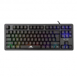 Tastatura Baracuda KRILL 87/Membranska/RGB/Crna/US