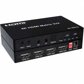 HDMI swich 4K Matrix 2x2 Kettz HM-K252 60Hz