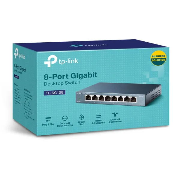 LAN Switch TP-LINK TL-SG108 Gigabit 10/100/1000Mbps Slika 3