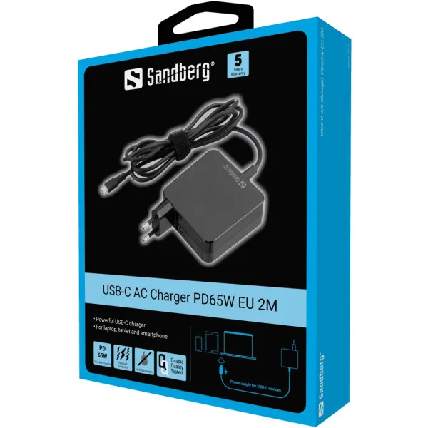 Punjač za laptop Sandberg AC 65W USB-C 135-79 Slika 2