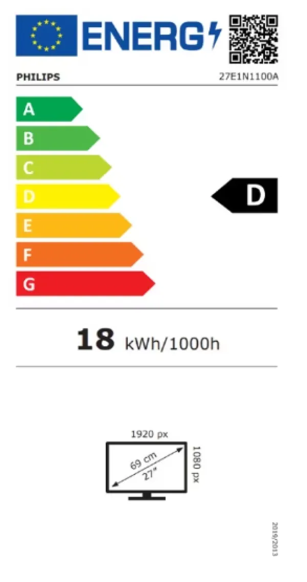 Monitor 27" Philips 27E1N1100A/00 IPS 1920x1080/120Hz/1ms/HDMI/VGA/zvučnici Slika 6
