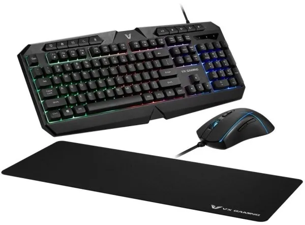 Tastatura + miš + podloga USB Volkano VX Helios VX-148-BK US crna Glavna slika