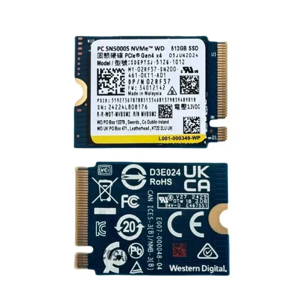 SSD Western Digital 512GB M.2 PC SN5000S NVMe Bulk 2280 Glavna slika