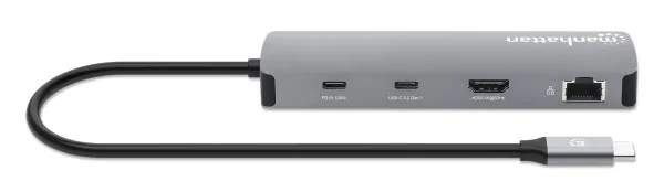 Docking station Manhattan 190459 9in1 USB-C - 1xHDMI/5xUSB/LAN/CR/PD 100W Slika 5