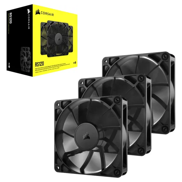 Ventilator 3kit Corsair RS120 120mm PWM Fan - Crni, CO-9050189-WW Glavna slika