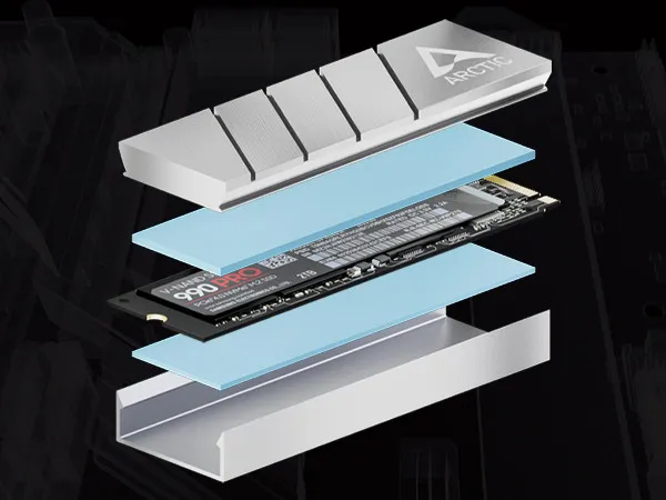 SSD Hladnjak M2 Arctic M2 Pro ACOTH00002A, Silver Slika 2