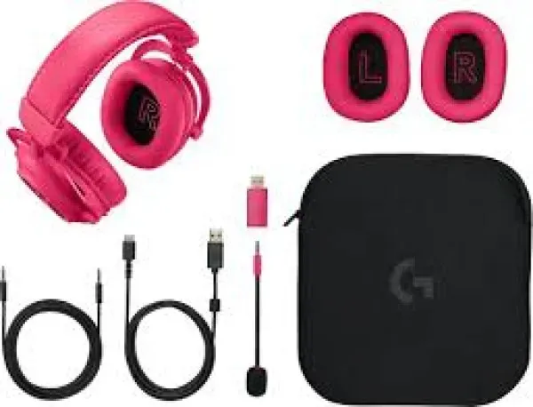 Slušalice Wireless gaming PRO X 2 Lightspeed roze 981-001275 Glavna slika