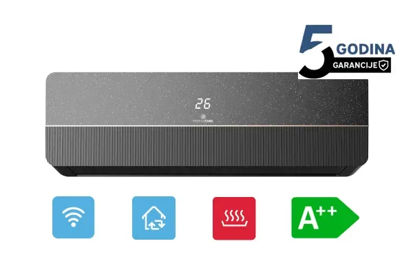 Klima uređaj PROFILOCOOL ICSD-18WIH BLACK 18000BTU A++ Inverter Wifi/GSJ/iFeel Glavna slika
