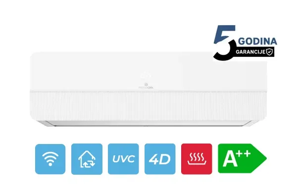 Klima uređaj PROFILOCOOL ICSD-12WIHUVC WHITE12000BTU A++ InverterWifi/GSJ/UVC/4D Glavna slika