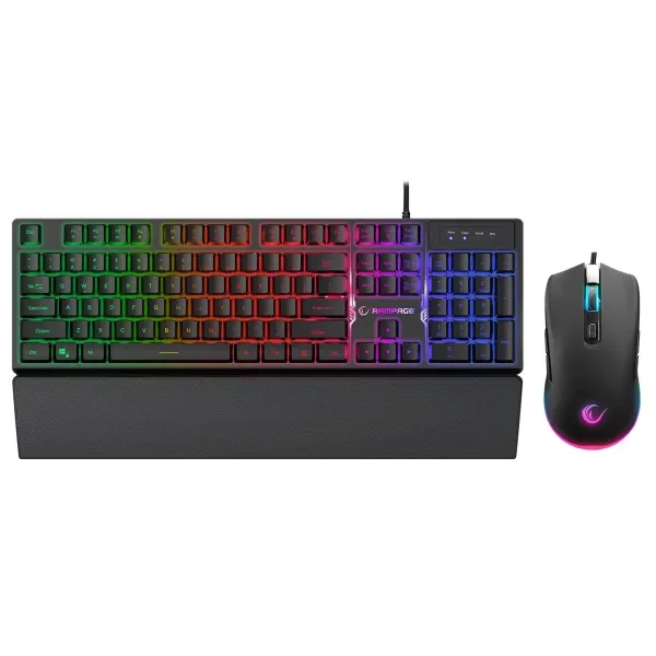 Tastatura+miš žični set Rampage KM-RX7 FORTUNA V2 crni 42577 Glavna slika