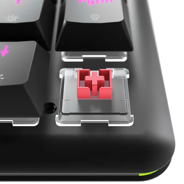 Tastatura žična gaming Rampage REBEL Low Profile mehanička crveni switch 38868 Slika 3
