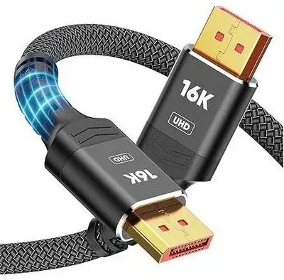 E-Green Kabl DisplayPort 2.1 M/M 16K/80Hz 2m, crni Glavna slika