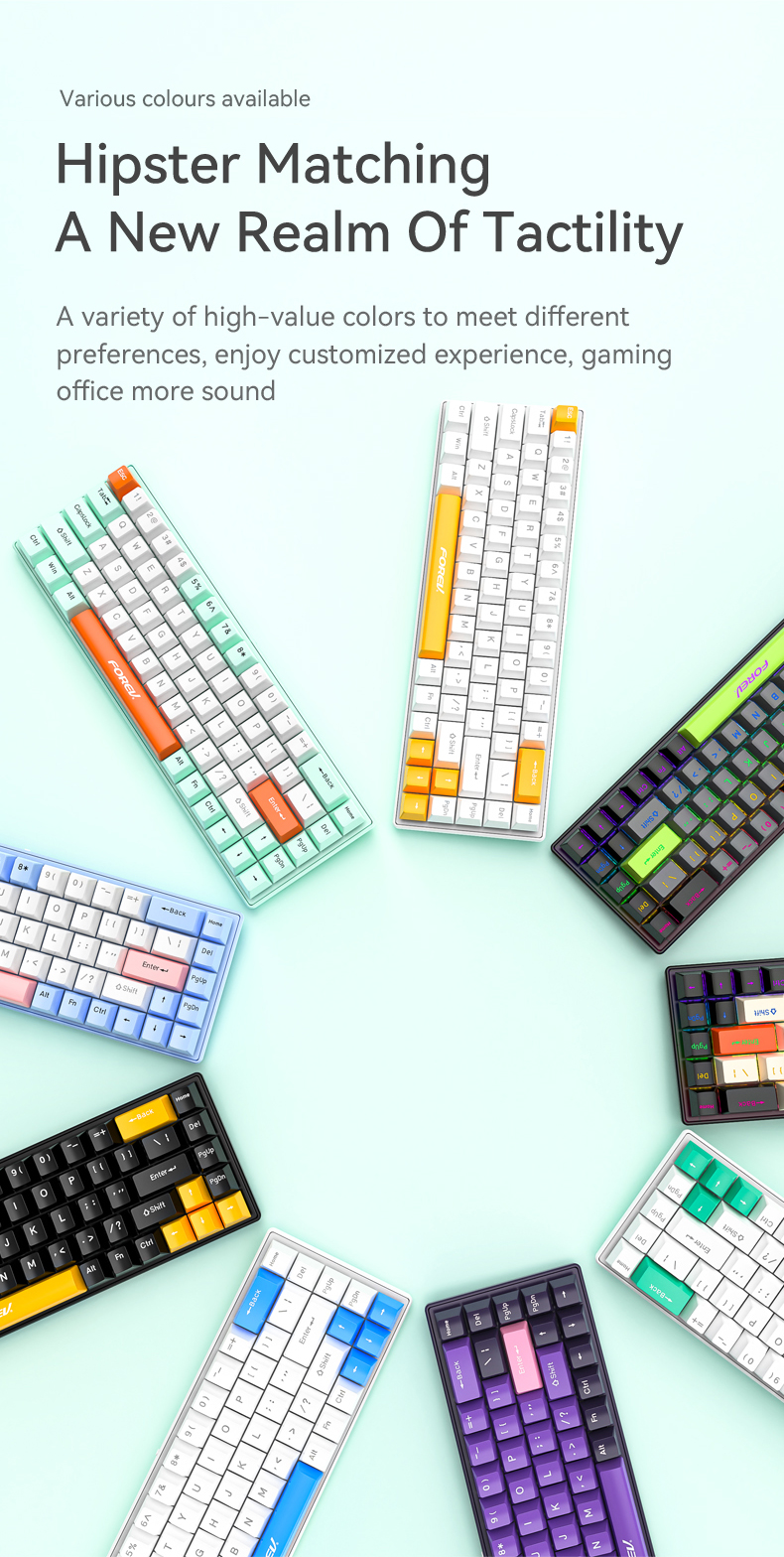 PRO GAMING Mehanička tastatura RGB Forev FV-Q68 Slika 7