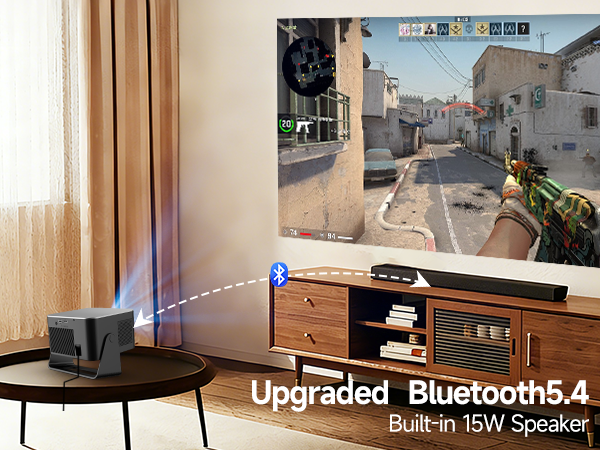 Magcubic HY350MAX +Airmouse Projektor, 1080P-8K, 600 AnsiLM, Android 14 Slika 5