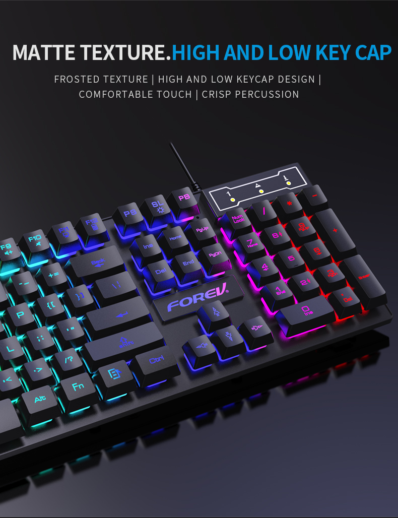 FOREV FV-Q1S Gaming, RGB, Mechanical feel tastatura Slika 9