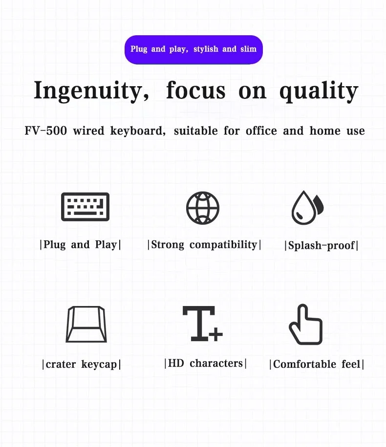 FOREV FV-500 desktop tastatura Slika 4