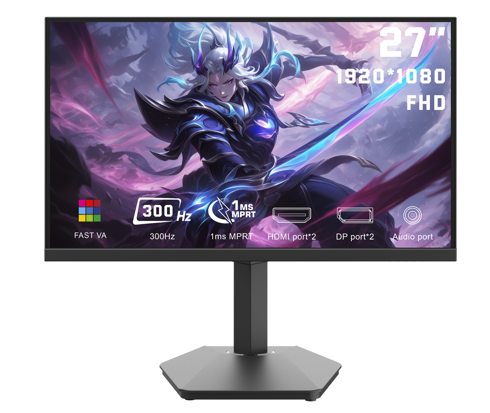 Gaming monitor 300Hz 27" FHD 1ms Visina RGB Quantum QI27EL Slika 2