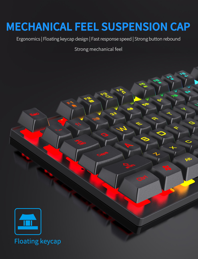 FOREV FV-Q1S Gaming, RGB, Mechanical feel tastatura Slika 8