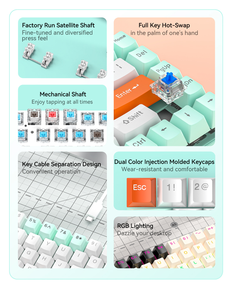 PRO GAMING Mehanička tastatura RGB Forev FV-Q68 Slika 8