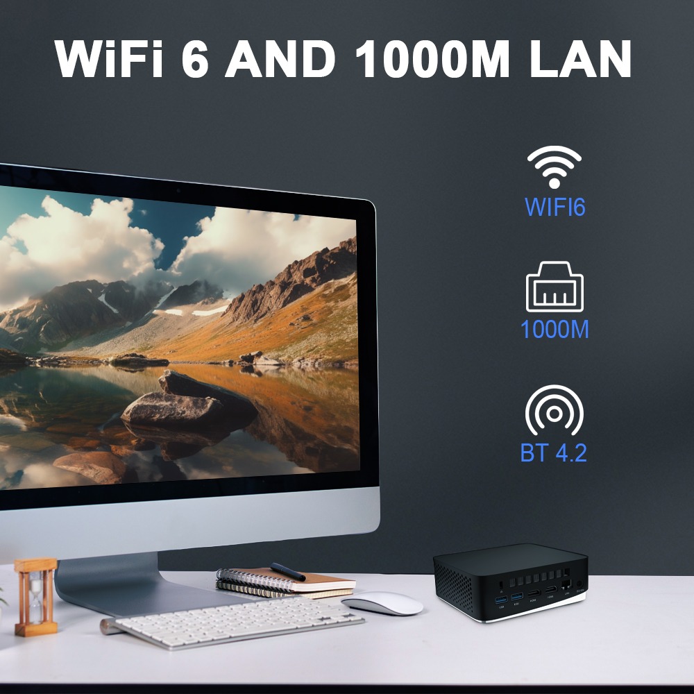 Mini PC TranSpeed i7-10810, 16GB RAM, SSD m.2 512GB, Windows 11 Pro Slika 7