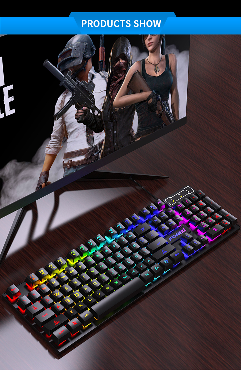 FOREV FV-Q1S Gaming, RGB, Mechanical feel tastatura Slika 11