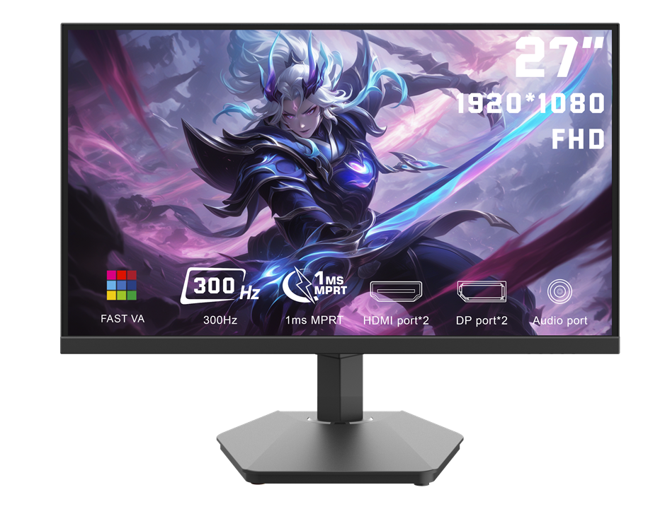 Gaming monitor 300Hz 27" FHD 1ms Visina RGB Quantum QI27EL Glavna slika