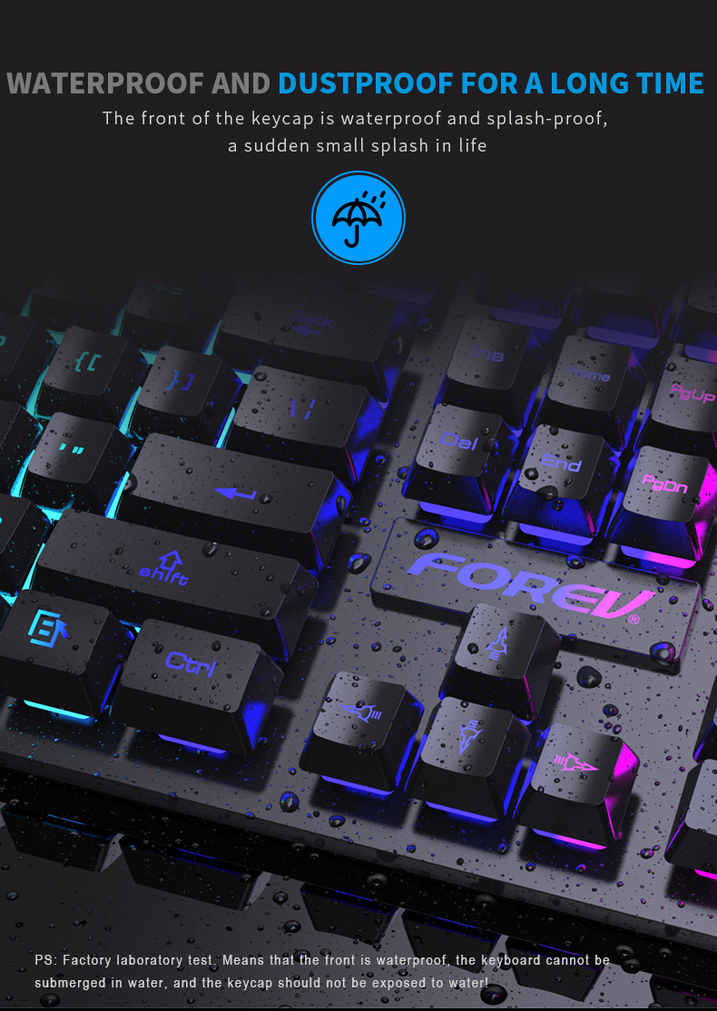 FOREV FV-Q1S Gaming, RGB, Mechanical feel tastatura Slika 10