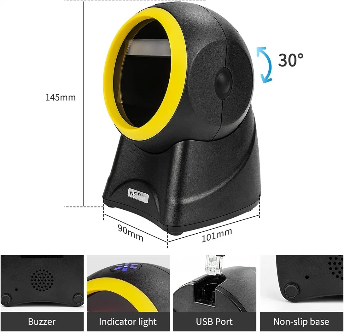 Barcode citac NETUM NT-1205, 1D+2D, Omni, USB Slika 2