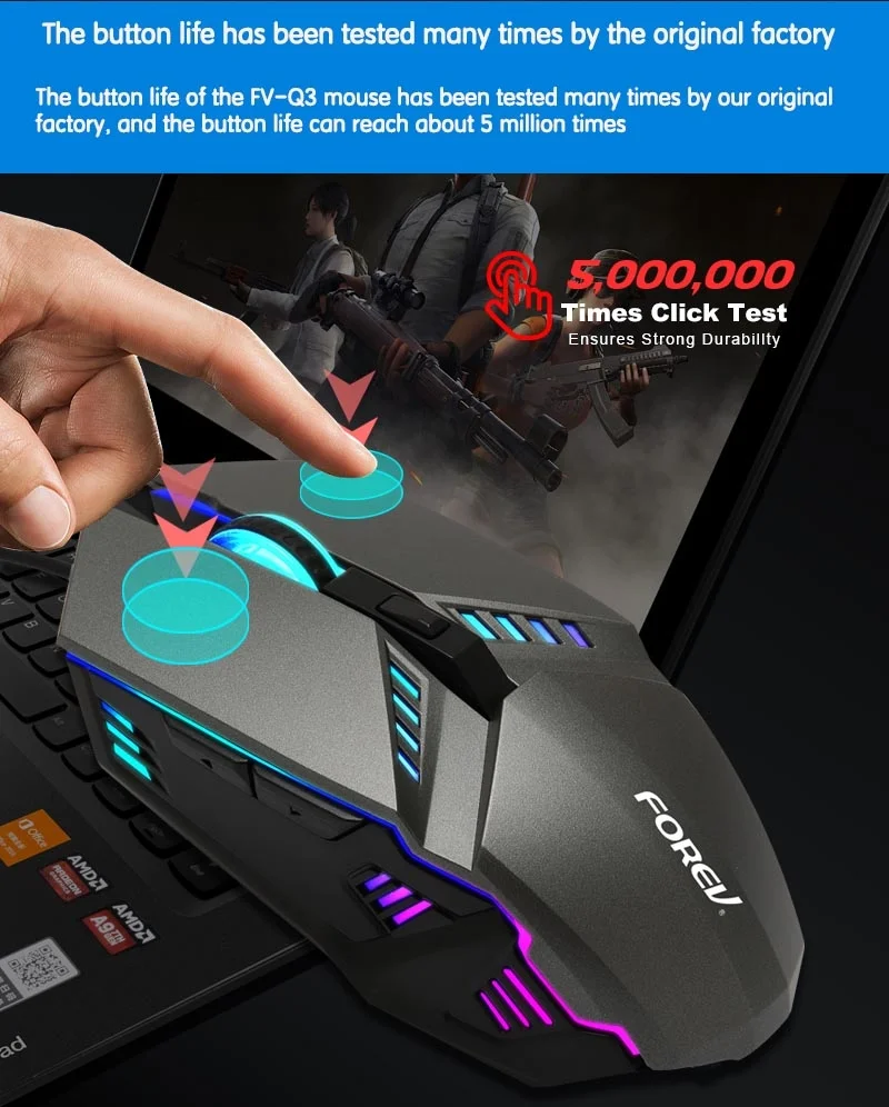 Forev FV-Q3 Gaming RGB miš Slika 6