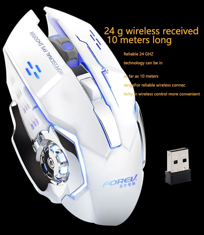 Forev FV-W502 Gaming bežicni punjivi miš Slika 9