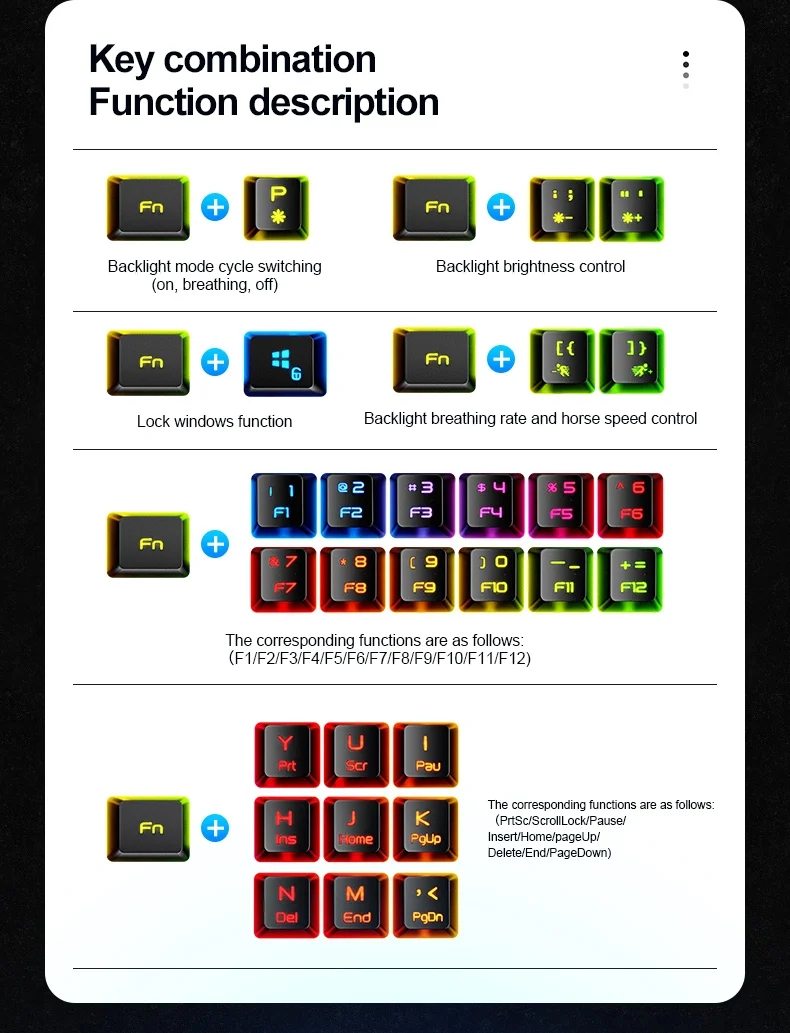 FOREV FV-61 Gaming, RGB, Mechanical feel Slika 4