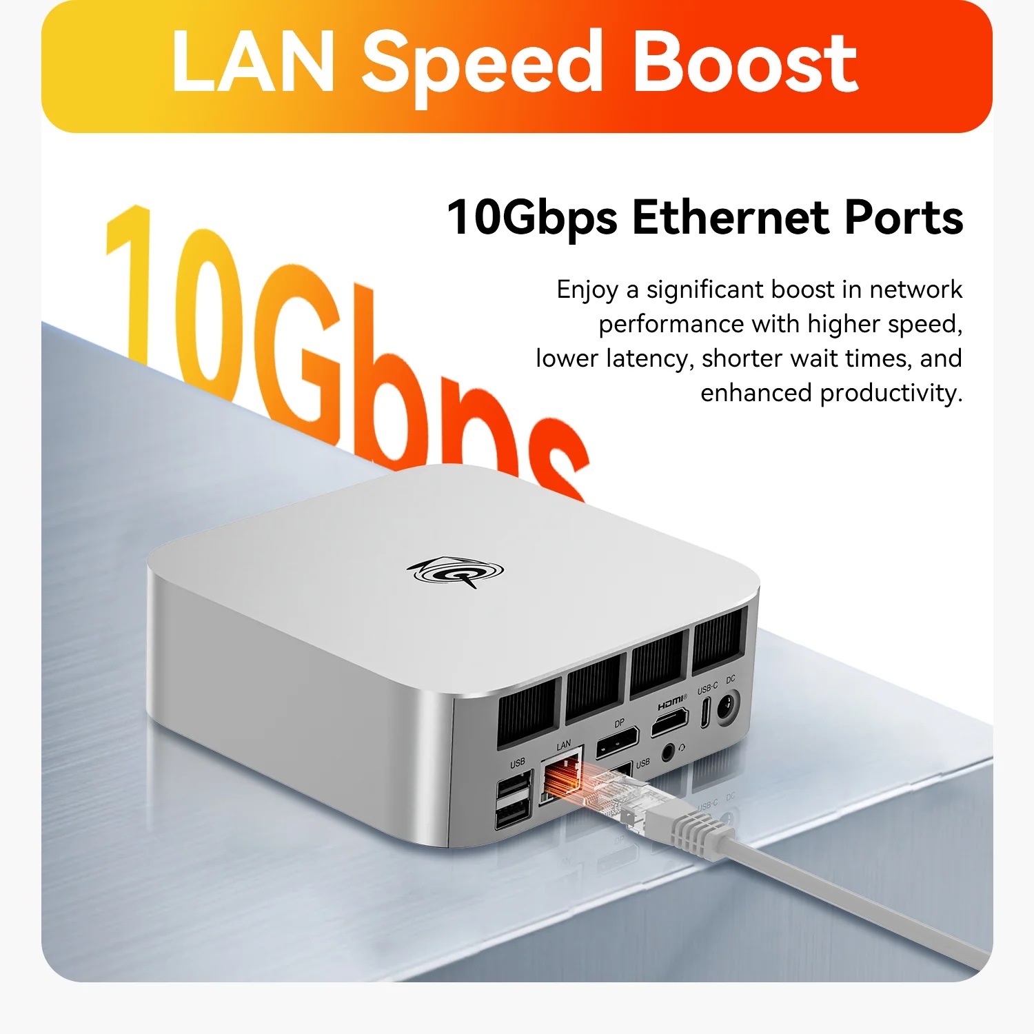 Beelink SER9 MAX AMD Ryzen 7 H 255 8C/16T, 64GB DDR5, m.2 1T, Win11 Pro Slika 6
