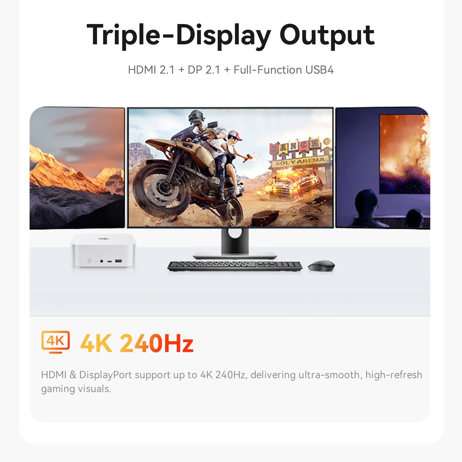 Beelink SER9 MAX AMD Ryzen 7 H 255 8C/16T, 32GB DDR5, m.2 1T, Win11 Pro Slika 11