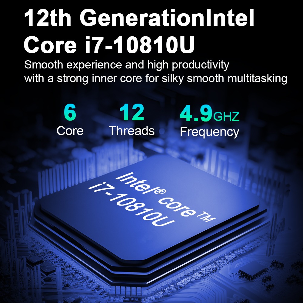 Mini PC TranSpeed i7-10810, 16GB RAM, SSD m.2 512GB, Windows 11 Pro Slika 11