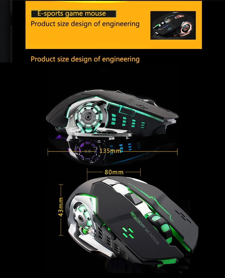 Forev FV-W502 Gaming bežicni punjivi miš Slika 8