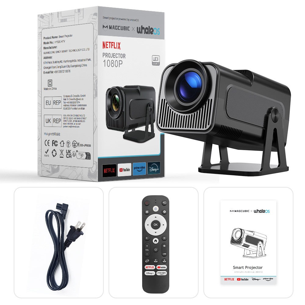 Magcubic HY320NTV Projektor, 1080P 4K Podrška, Netflix sertifikovan Slika 5