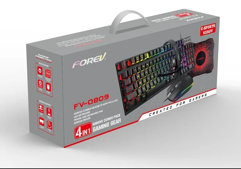 Forev FV-Q809 Gaming set, Tastatura +Miš +Pad +Slušalice Slika 2