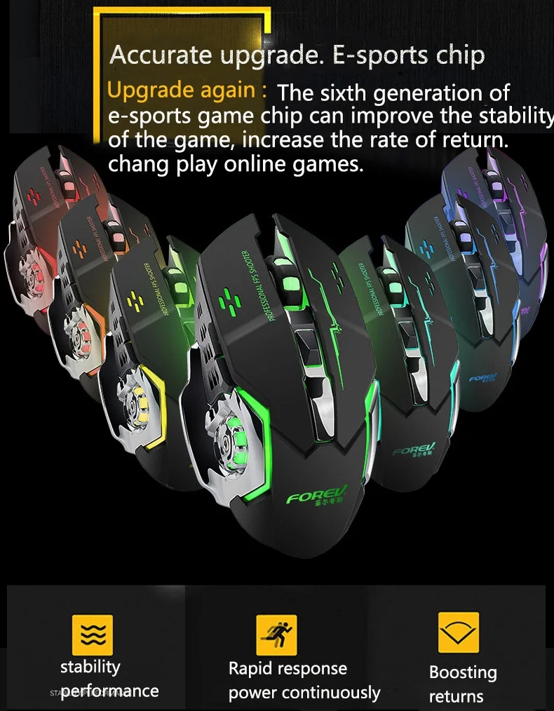 Forev FV-W502 Gaming bežicni punjivi miš Slika 10