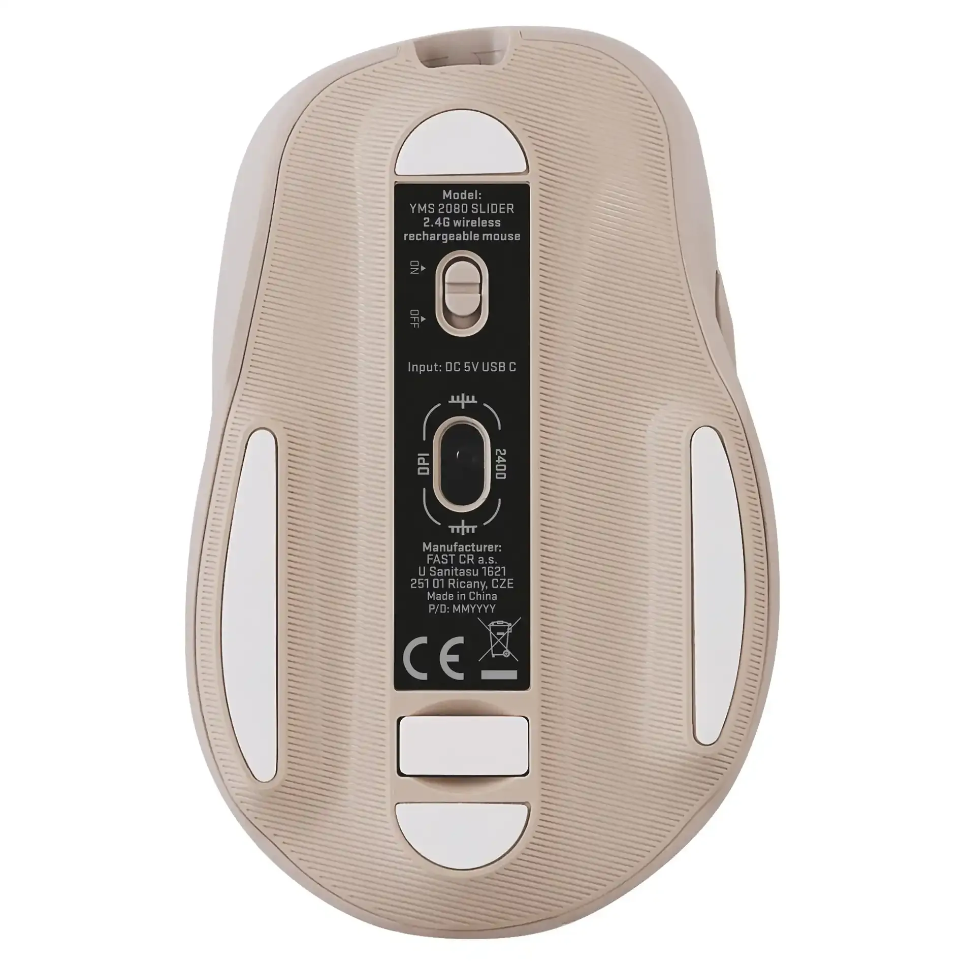 Bežični miš YENKEE YMS 2080BG WL SLIDER bež Slika 3