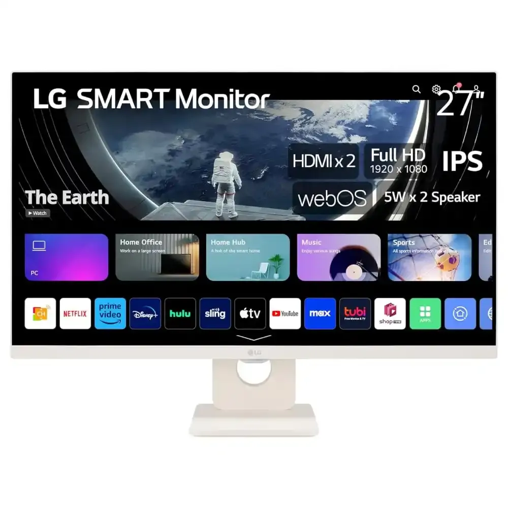 Monitor 27 LG 27SR50F-W SMART 1920x1080/Full HD/14ms/IPS/60Hz/2x HDMI/2x USB/Zvučnic/belii Glavna slika