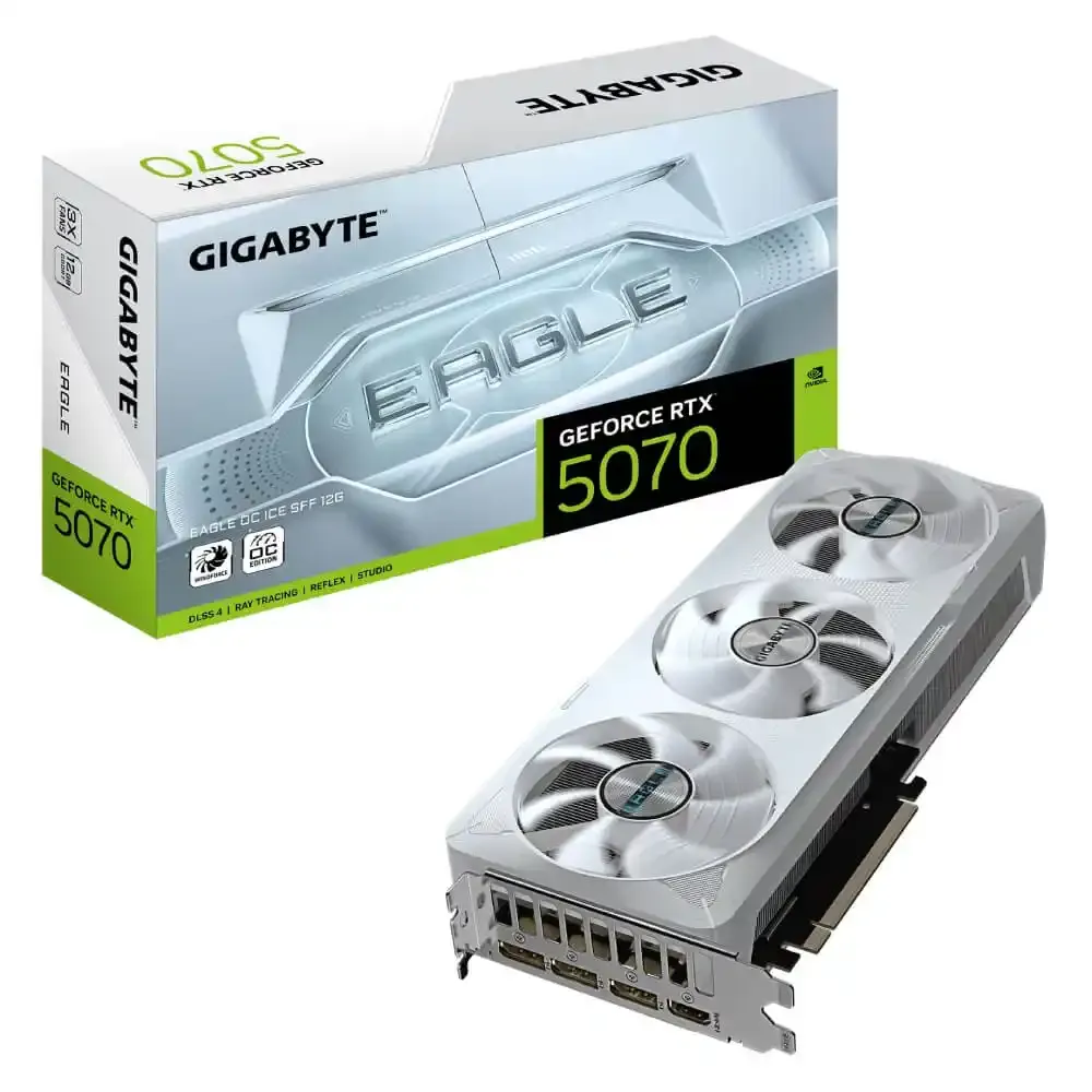 Graficka karta Gigabyte GeForce RTX 5070 Eagle OC ICE GDDR7 12GB 192bit 3xDP/HDMI Glavna slika