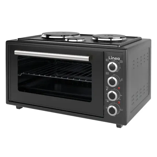 Mini šporet LINEA LMO45-0611 3100W 3 ringle crna Slika 2