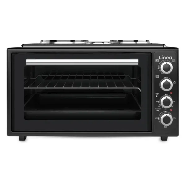 Mini šporet LINEA LMO45-0611 3100W 3 ringle crna Glavna slika