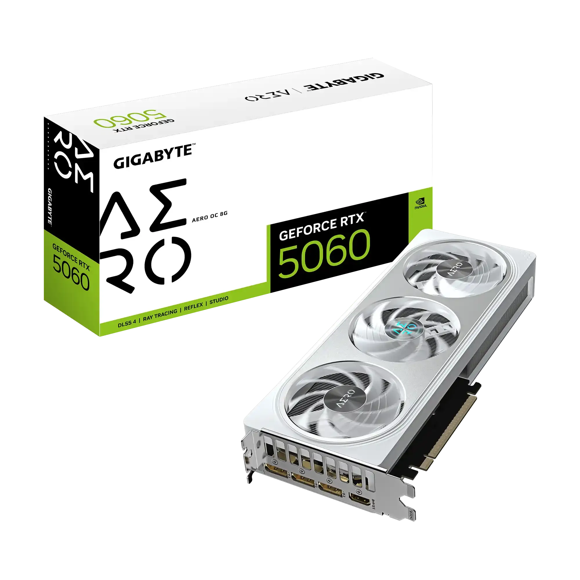 Grafička karta Gigabyte GeForce RTX 5060 Aero OC GV-N5060AERO OC-8GD 8GB GDDR7 Glavna slika