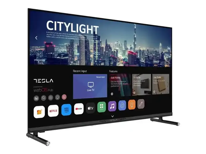 SMART LED TV 43 Tesla 43E645BFW 1920x1080/Full HD/webOS/DVB-T2/S2/C Frameles Slika 3